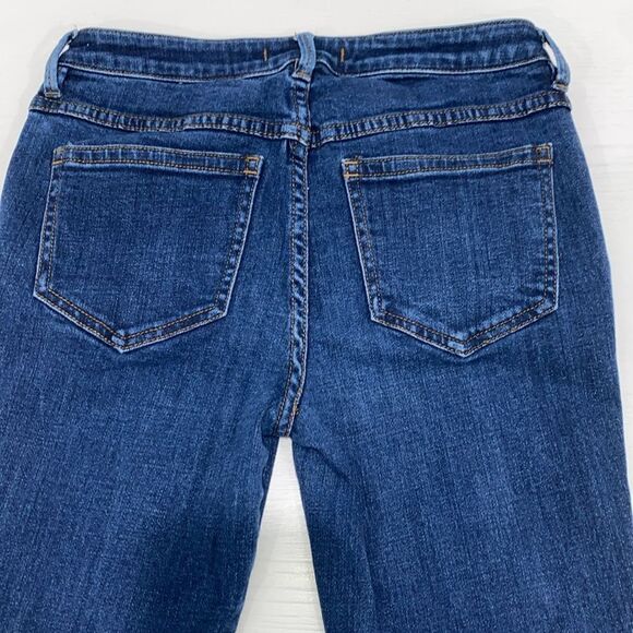 Free People Medium Rise Button Fly Medium Wash Skinny Jeans Size 27 - Picture 11 of 14